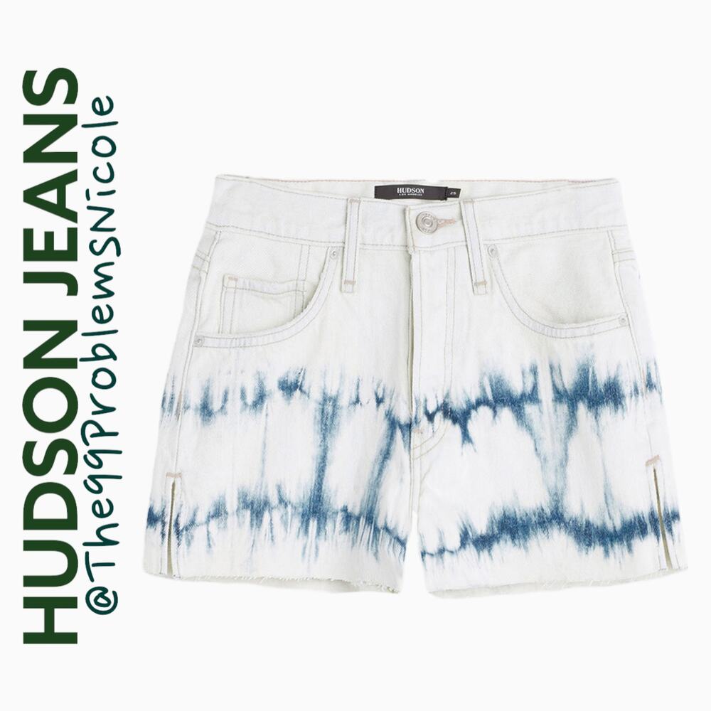 Hudson Lori High Rise Short in Tie Dye Bleach